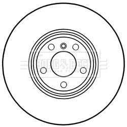 BORG & BECK Тормозной диск BBD6038S